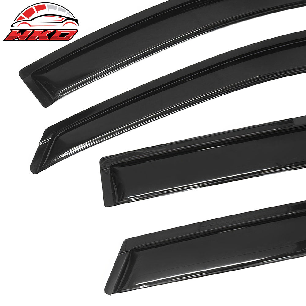 Fits 13-18 Hyundai Santa Fe DM (Excludes XL Models) Acrylic Window Visors 4Pc