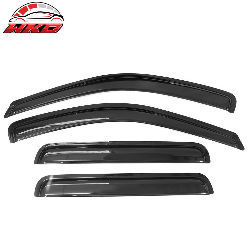 1999-04 Jeep Grand Cherokee 4PC Acrylic Window Visors Rain Guard Vent Tape-On | Wholesale