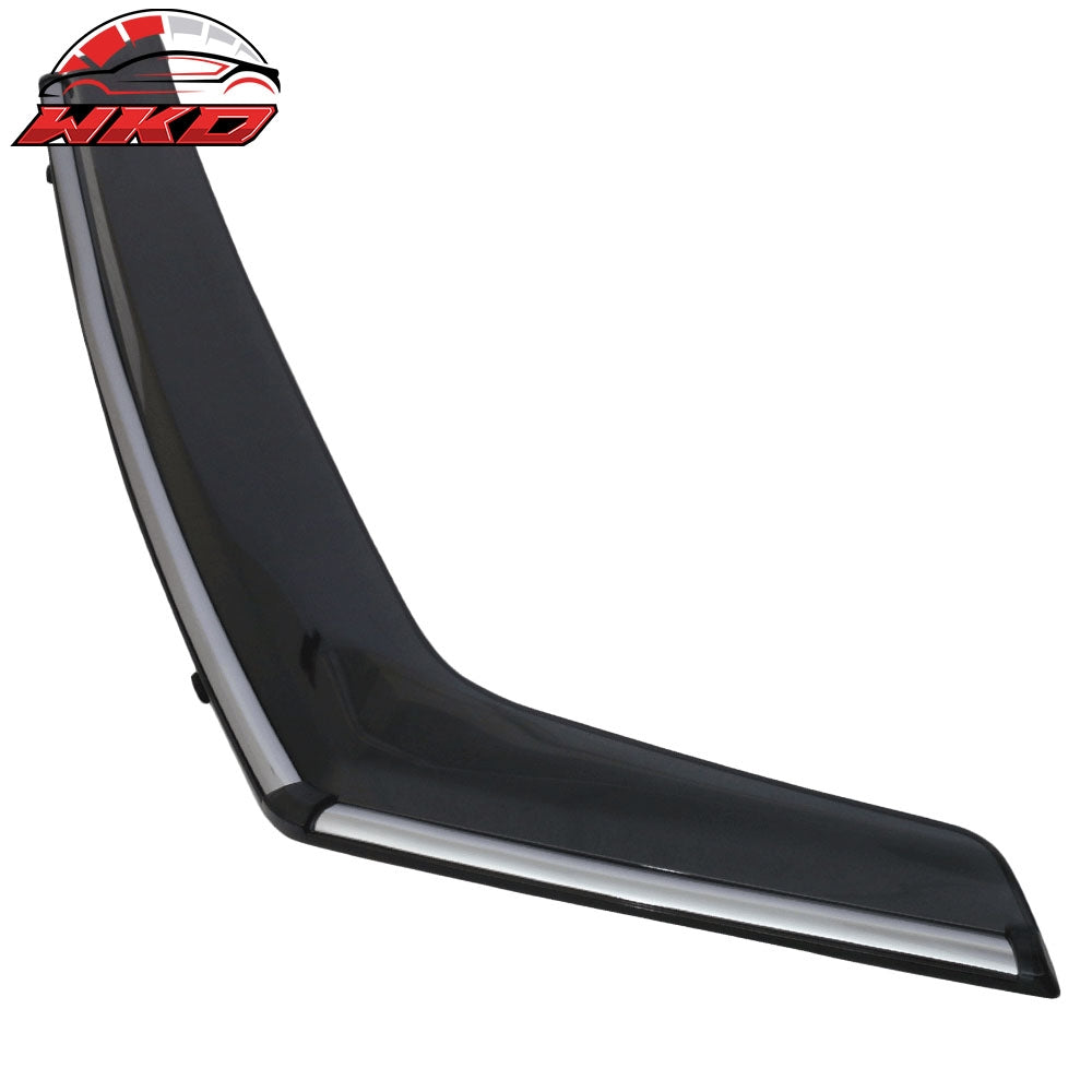 Fits 15-23 Jeep Renegade Polycarbonate Window Visors w/ Chrome Trim 4Pc Set