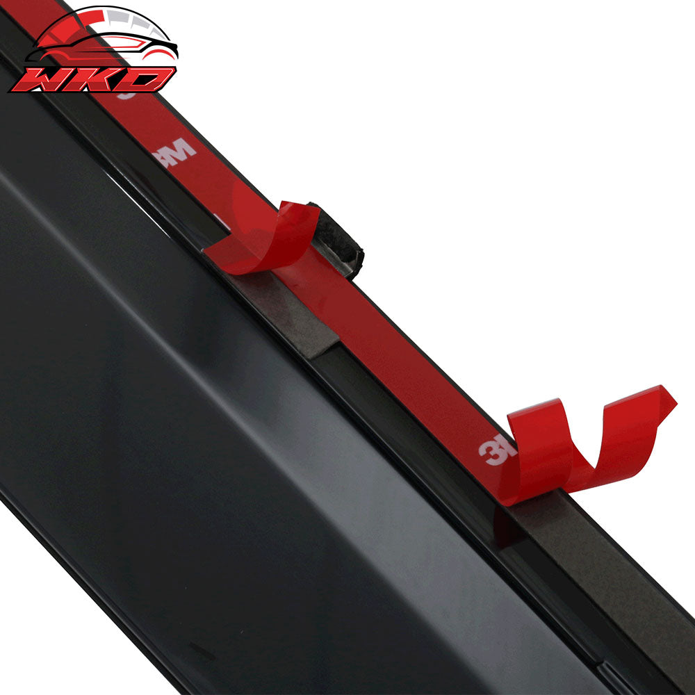 Fits 15-23 Jeep Renegade Polycarbonate Window Visors w/ Chrome Trim 4Pc Set