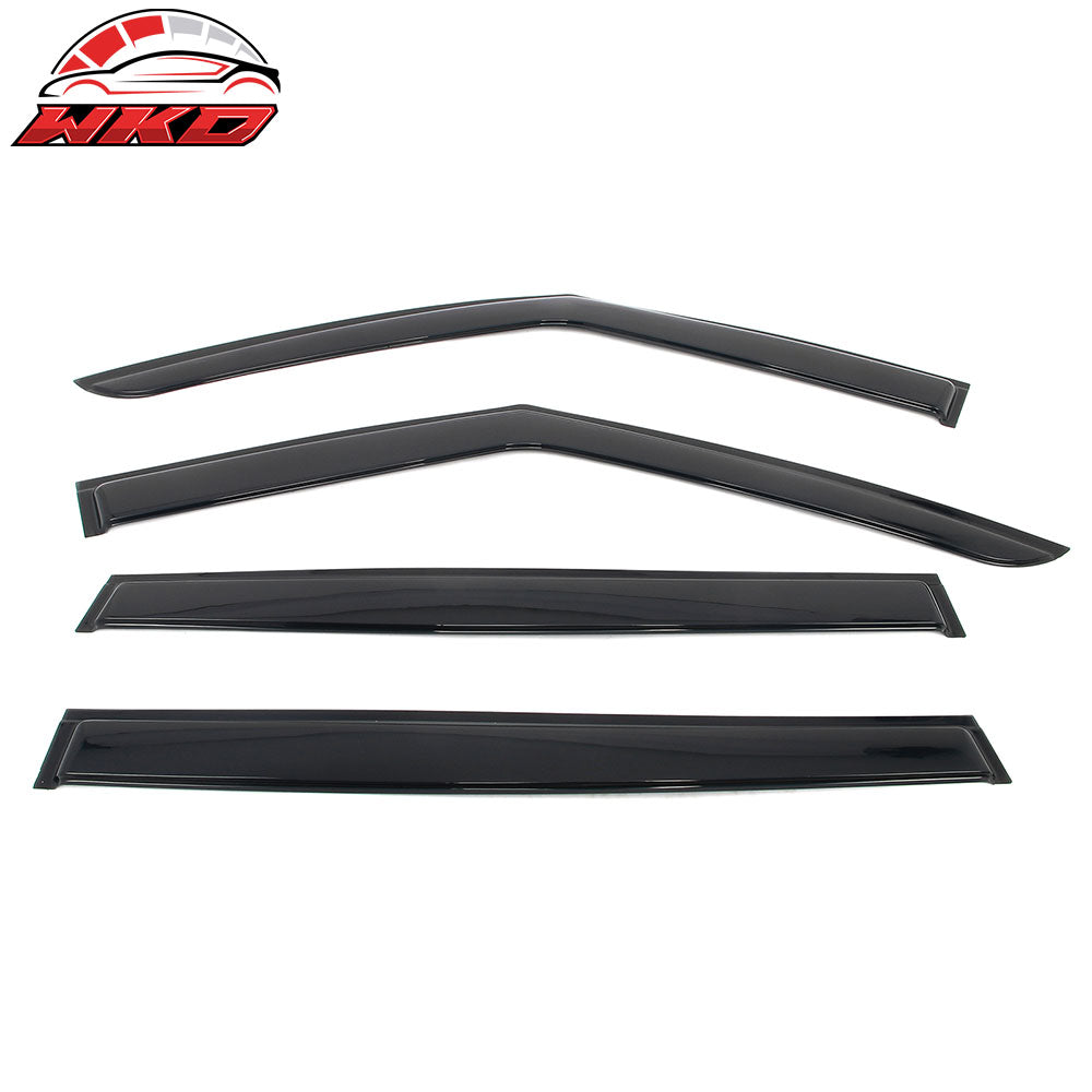 Fits 24-26 Kia EV9 Window Visors Vent Rain Wind Sun Guards Deflectors Tape-On