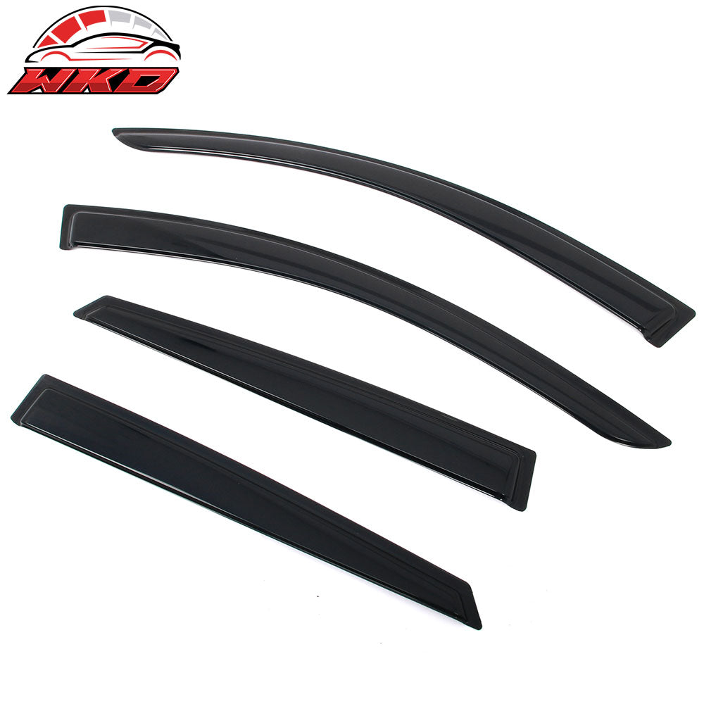 Fits 21-25 Kia K5 Tape on Window Visors Vent Rain Sun Wind Guards Deflectors