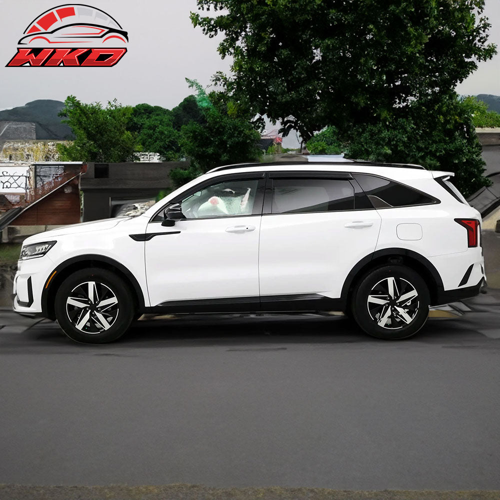 Fits 21-25 Kia Sorento Acrylic Slim Window Visors Rain Guard Vent Sun Shade 4PCS