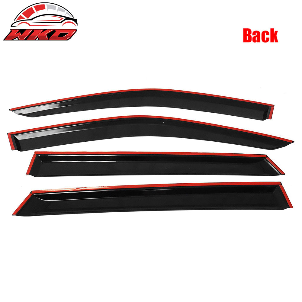 Fits 21-25 Kia Sorento Acrylic Slim Window Visors Rain Guard Vent Sun Shade 4PCS