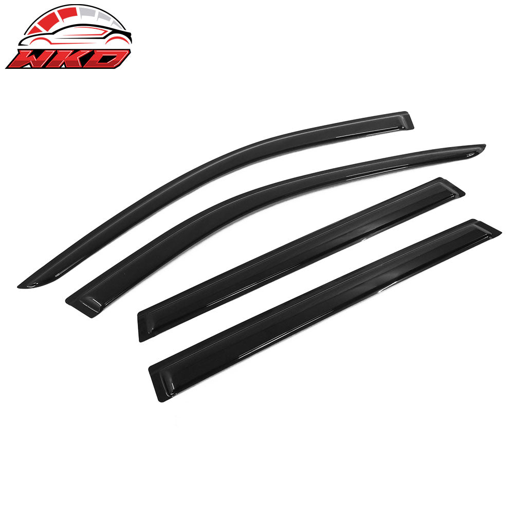 Fits 20-25 Kia Telluride 4DR Acrylic Slim Window Visors Sun Rain Guards 4PCS Set