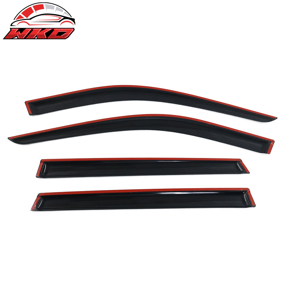 Fits 20-25 Kia Telluride 4DR Acrylic Slim Window Visors Sun Rain Guards 4PCS Set