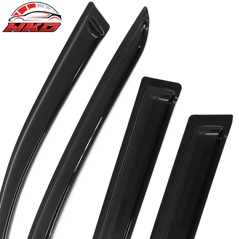 Fits 20-25 Kia Telluride 4DR Acrylic Slim Window Visors Sun Rain Guards 4PCS Set