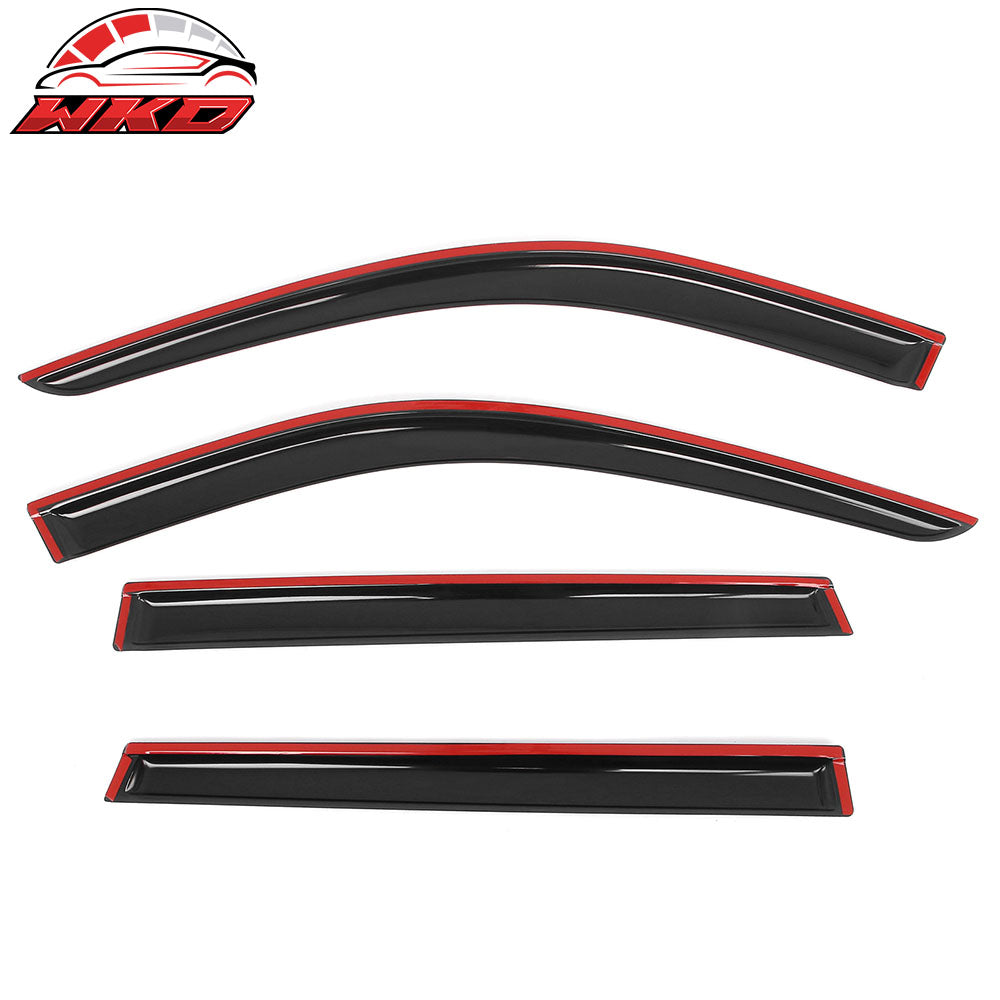 Fits 20-25 Kia Telluride Tape on Window Visors Vent Rain Sun Guards Deflectors