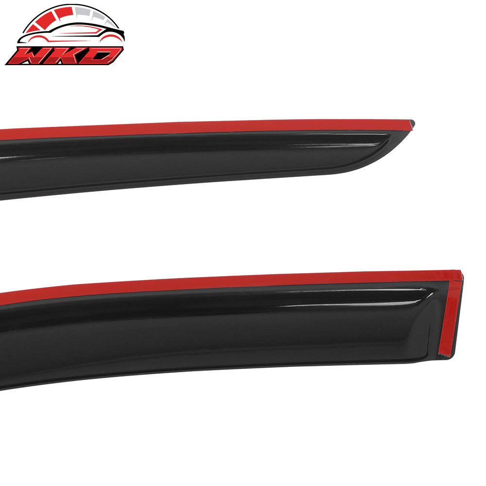 Fits 20-25 Kia Telluride Tape on Window Visors Vent Rain Sun Guards Deflectors