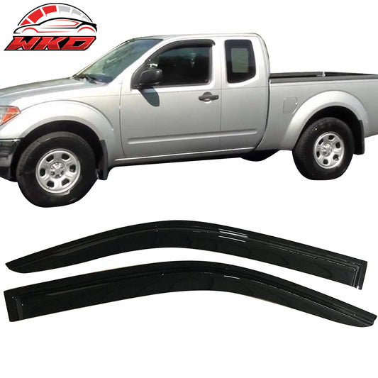Fits 05-21 Nissan Frontier Extended Cab Window Visor Sun Rain Vent Guard Acrylic
