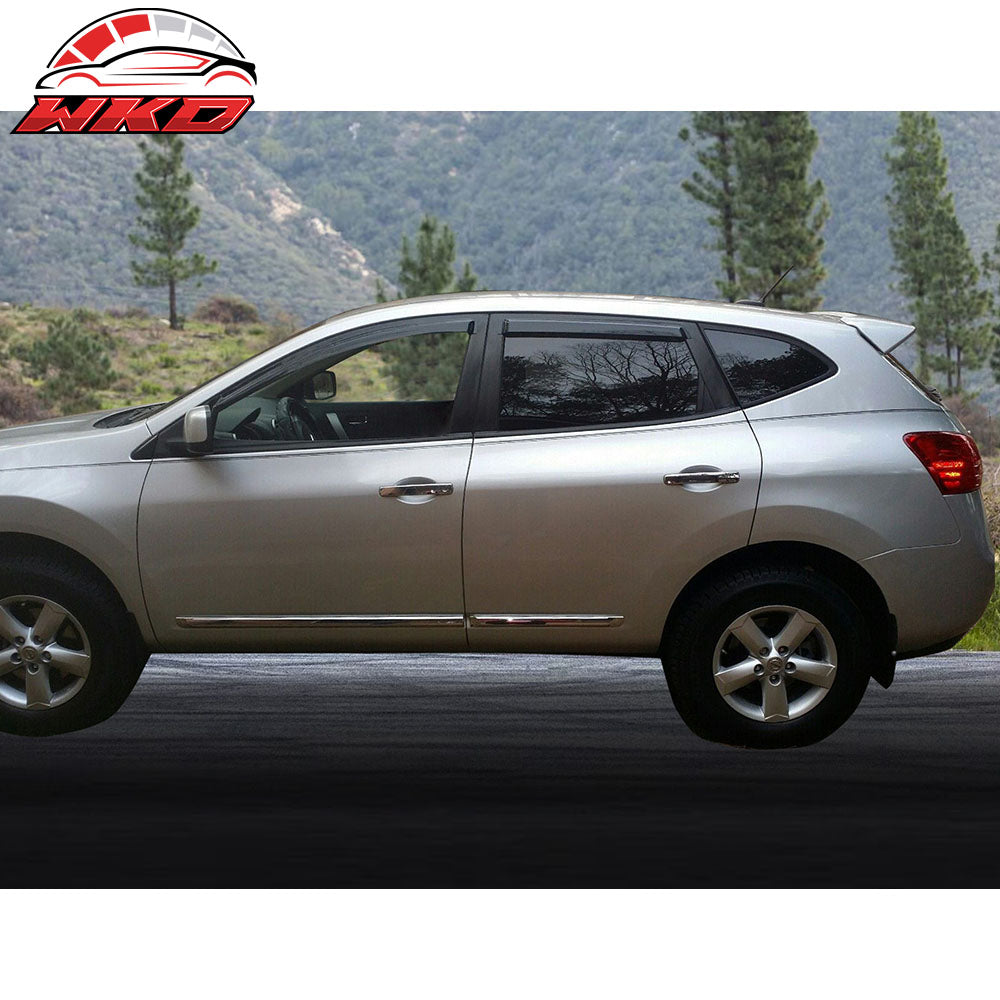 Fits 09-13 Nissan Rogue 14-15 Rogue Select Window Visors Acrylic 4Pc Set