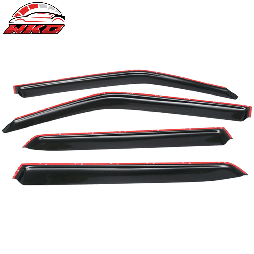 Fits 11-17 Nissan Juke Tape-On Window Visors Vent Rain Sun Guards Deflectors 4PC
