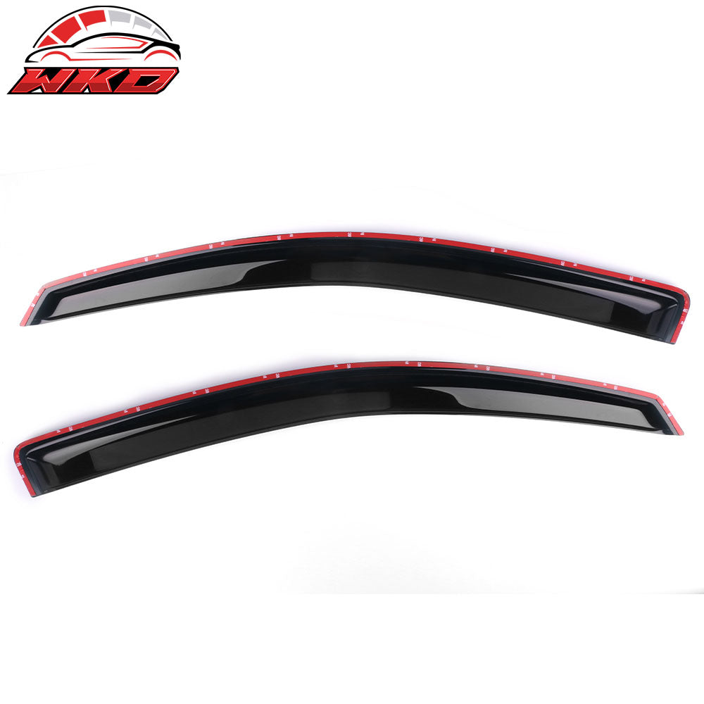 Fits 04-15 Nissan Titan King Cab Tape-On Window Visors Sun Guard Rain Deflectors