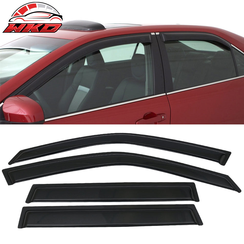 Fits 09-13 Subaru Forester Acrylic Window Visor Vent Rain Guard Deflector 4Pcs