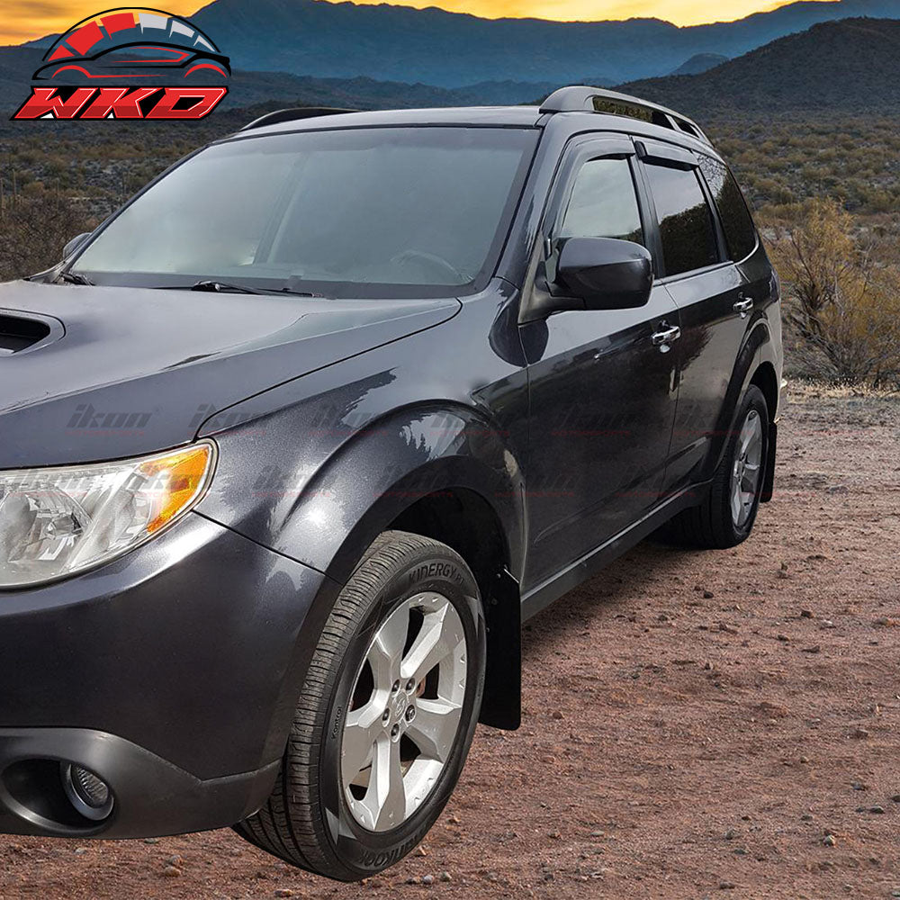 Fits 09-13 Subaru Forester Acrylic Window Visor Vent Rain Guard Deflector 4Pcs