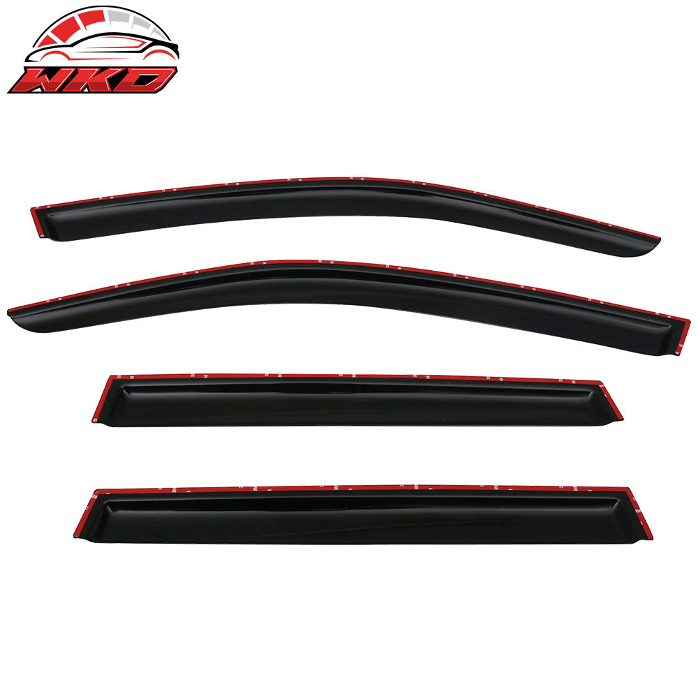 Fits 14-18 Subaru Forester Window Visor Acrylic Sun Guard Rain Deflector 4Pc Set