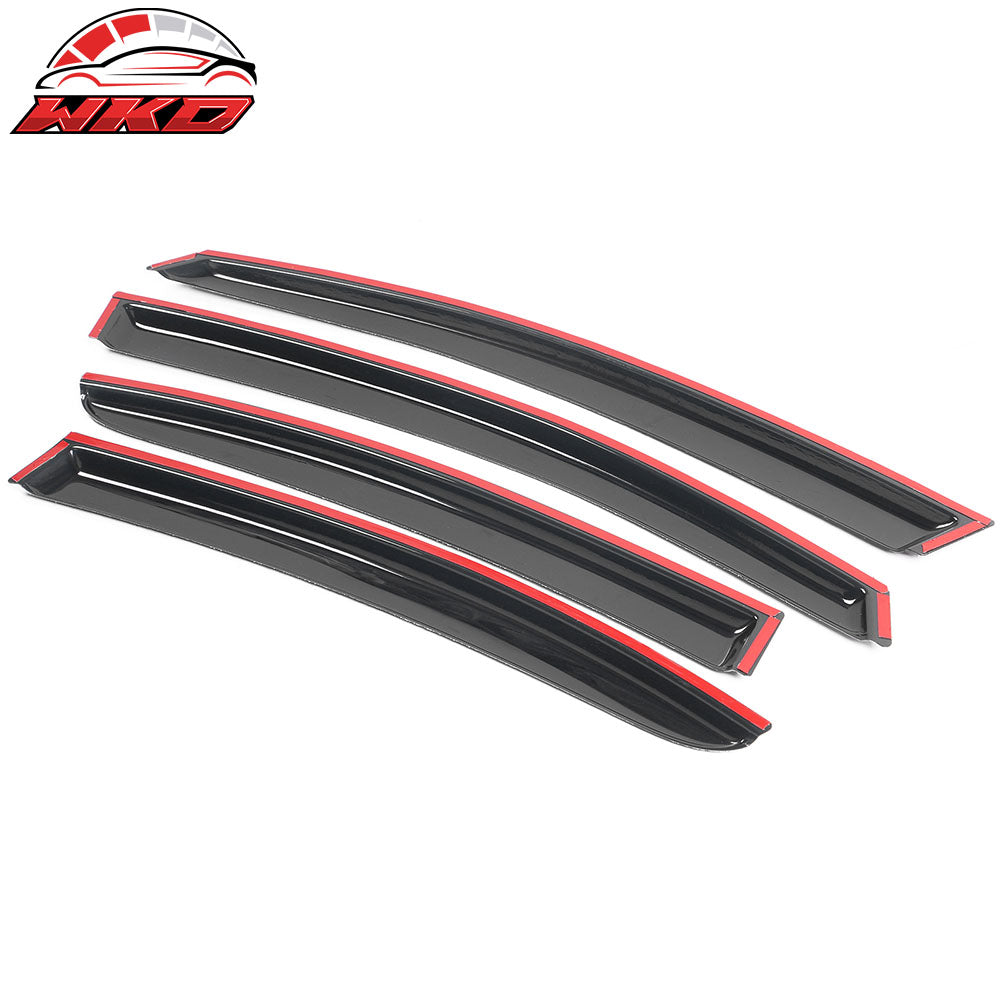 Fits 12-16 Subaru Impreza & 15-21 WRX STI 4PCS Window Visors Vent Rain Sun Shade