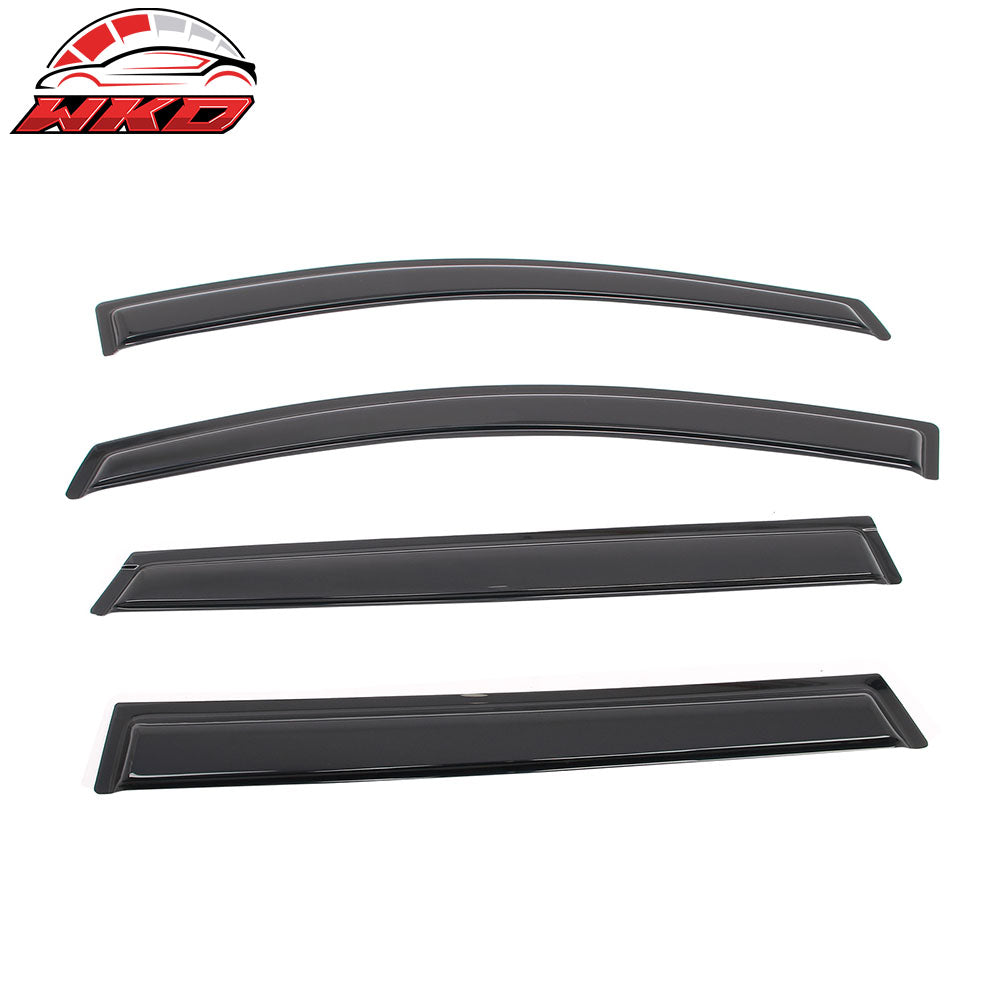 Fits 15-19 Subaru Outback Window Visors Vent Rain Wind Guards Deflectors Tape-On