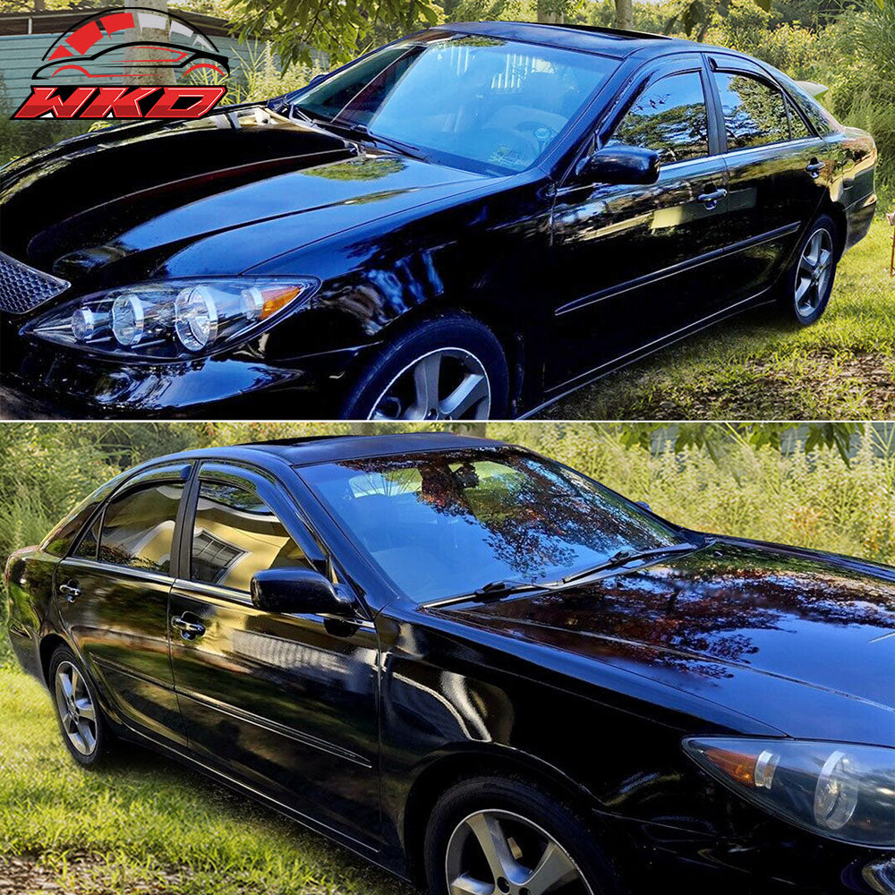 Fits 02-06 Toyota Camry Window Visors Acrylic Sun Guard Rain Deflectors 4PCS