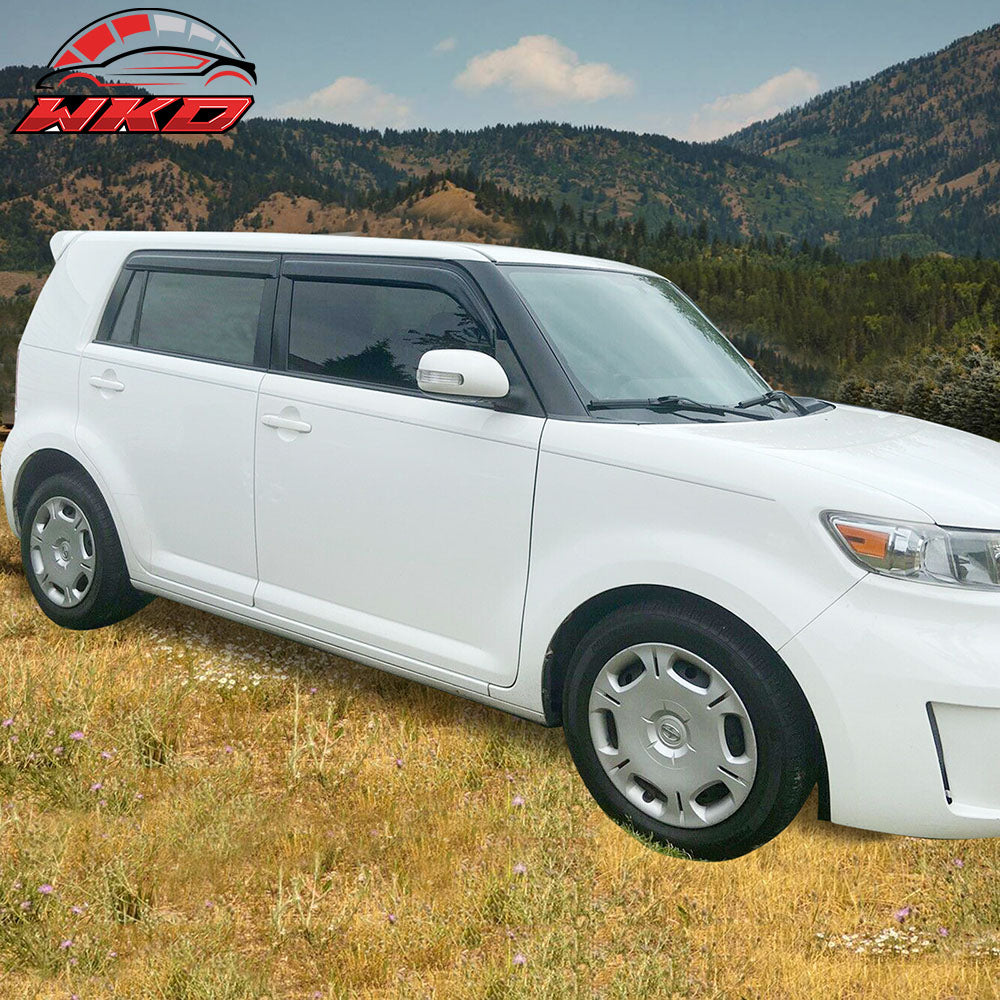 Fits 08-15 Scion xB Acrylic Window Visors Side Vent Sun Rain Guard Deflector