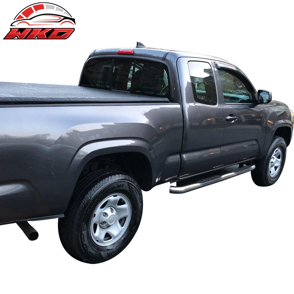 Fits 16-24 Toyota Tacoma Access Cab Window Visors Acrylic Sun Rain Guard 2PC