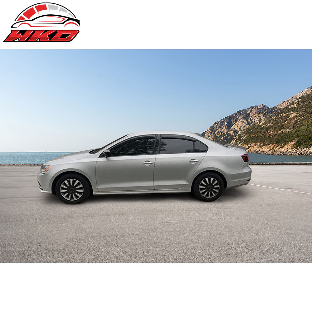 Fits 11-18 Volkswagen Jetta A6 Sedan Tape On 4PCS Window Visors Vent Rain Guard