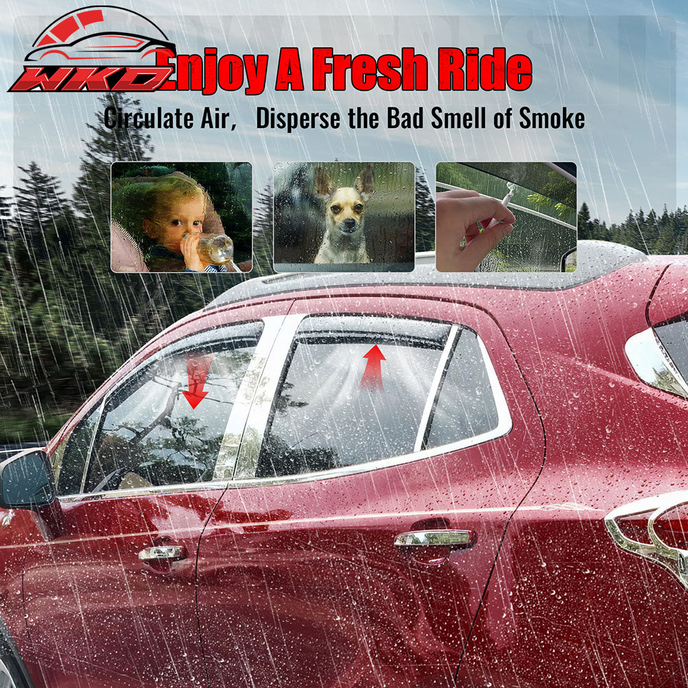 Fits 13-22 Buick Encore 15-22 Chevy Trax In-Channel Window Visors Rain Deflector