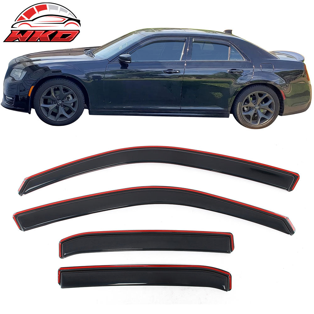 2011-23 Chrysler 300 Window Visors Acrylic In-Channel Rain Wind Shade 4PC Set | Wholesale