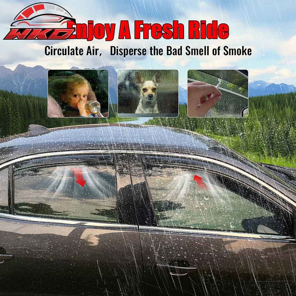 Fits 13-15 Chevy Malibu& 16 Malibu Limited In-Channel Window Visors Deflectors