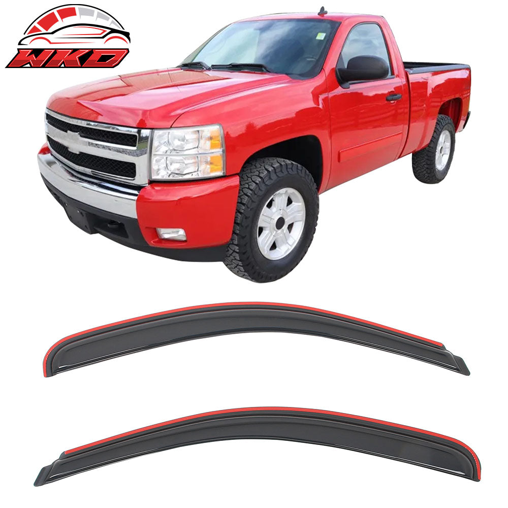 2007-14 Silverado Sierra 1500 2500 HD Standard Cab Window Visors In-Channel | Wholesale