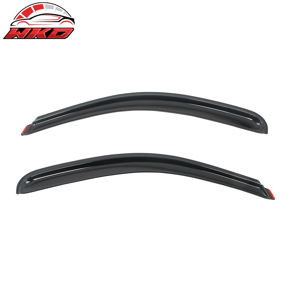 Fits 07-14 Silverado Sierra 1500 2500 HD Standard Cab Window Visors In-Channel