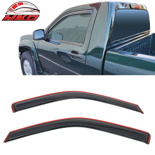 Wholesale 04-12 Chevy Colorado GMC Canyon Regular Cab Window Visors Guards In-Channel