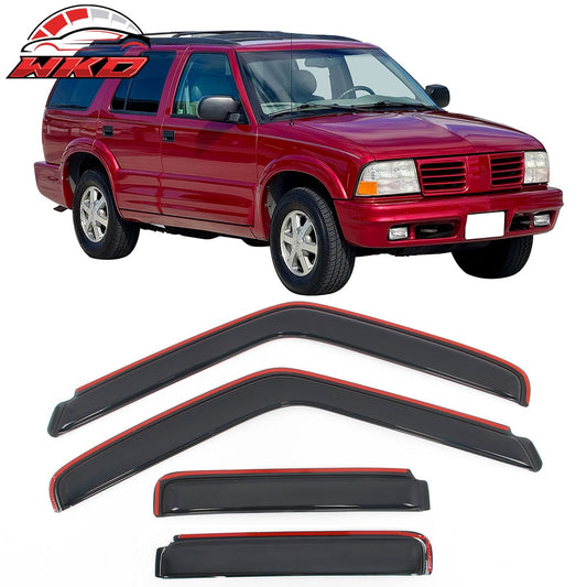 Wholesale 95-05 GMC Jimmy Chevy Blazer 4Dr In-Channel Window Visors Acrylic Deflector
