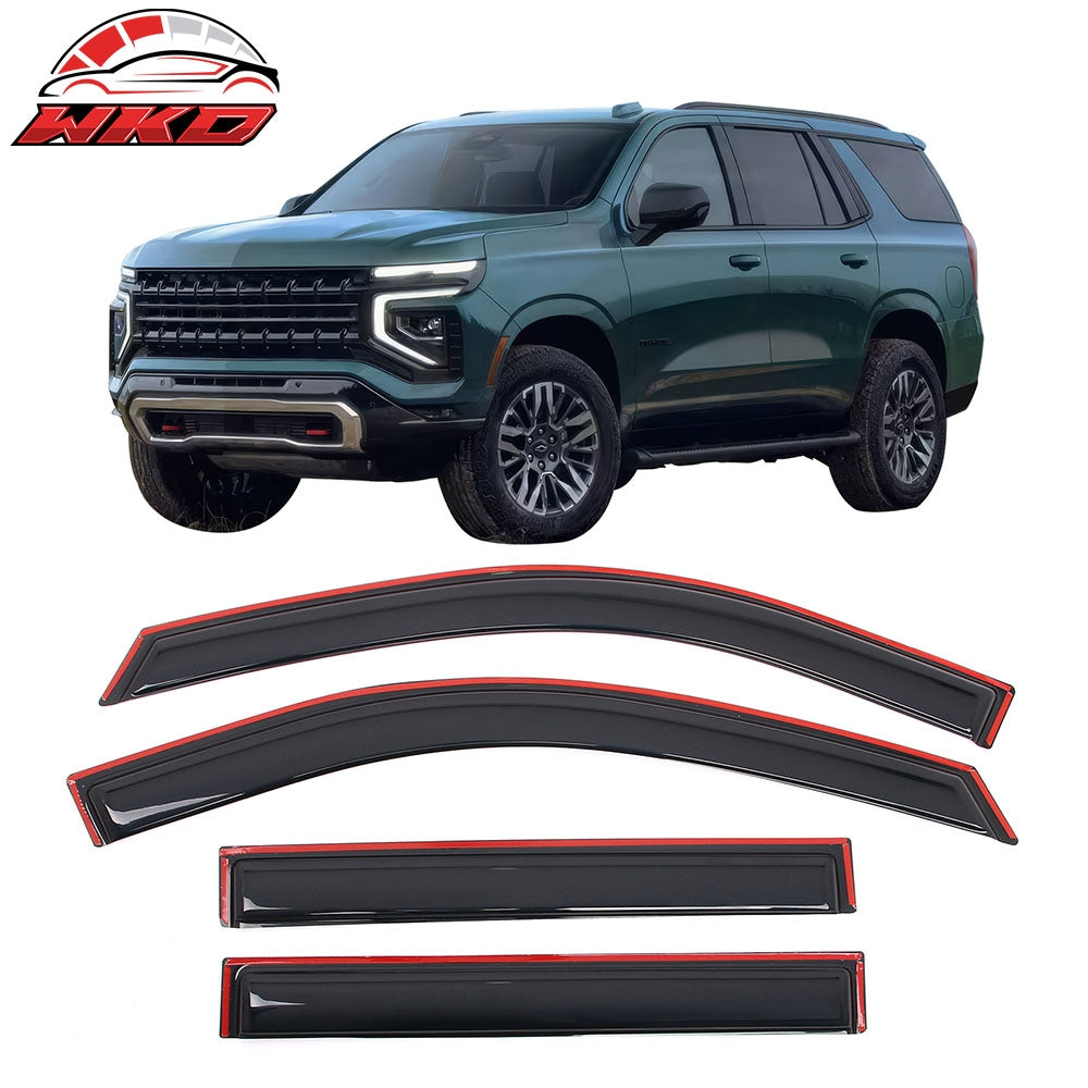 Wholesale 21-26 Chevy Tahoe GMC Yukon Window Visors Vent Guards Deflectors In-Channel