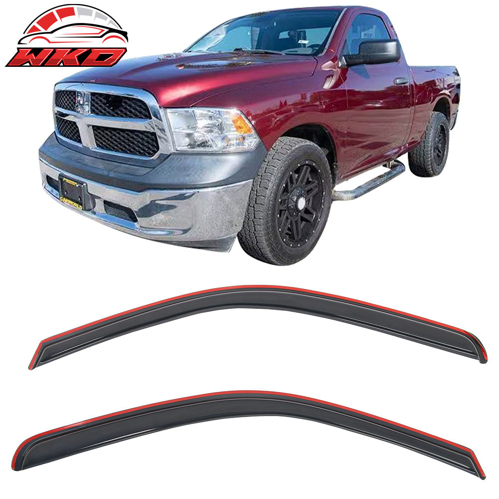 2009-25 Dodge Ram 1500 2500 Standard Cab Window Visors Deflectors In-Channel | Wholesale