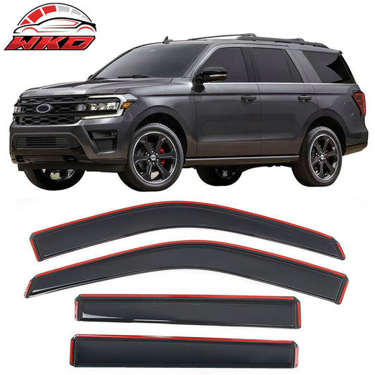 Wholesale 18-26 Ford Expedition & Lincoln Navigator In-Channel Window Visors Acrylic