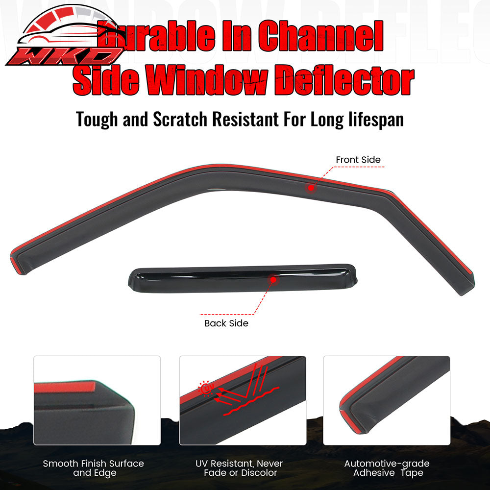 Fits 97-17 Ford Expedition 98-17 Lincoln Navigator In Channel Window Visor Guard