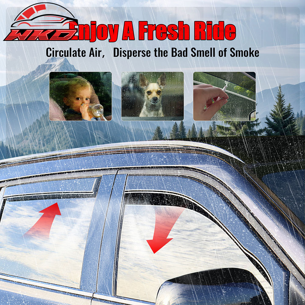 Fits 97-17 Ford Expedition 98-17 Lincoln Navigator In Channel Window Visor Guard