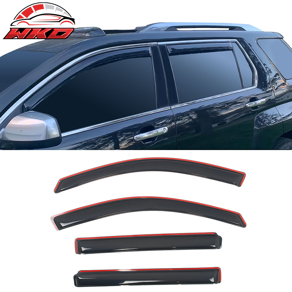 2010-17 GMC Terrain Window Visors Acrylic In-Channel Rain Wind Shade 4PCS Set | Wholesale