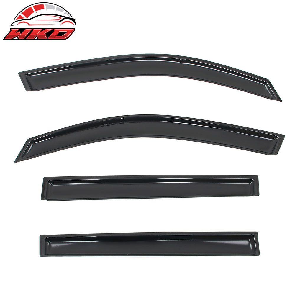 Fits 16-22 Honda Pilot 4PCS Side Window Visors Acrylic Deflectors - In-Channel