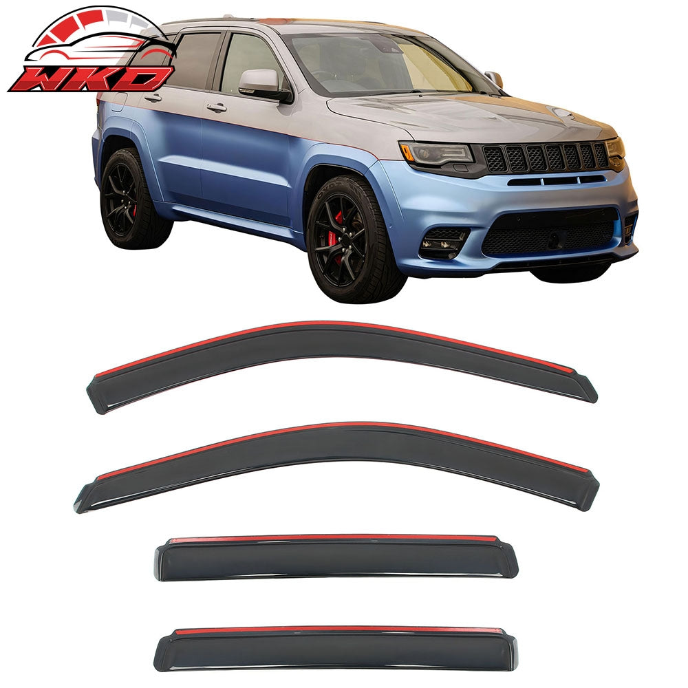 11-21 Jeep Grand Cherokee & 2022 Grand Cherokee WK In Channel Window Visors | Wholesale