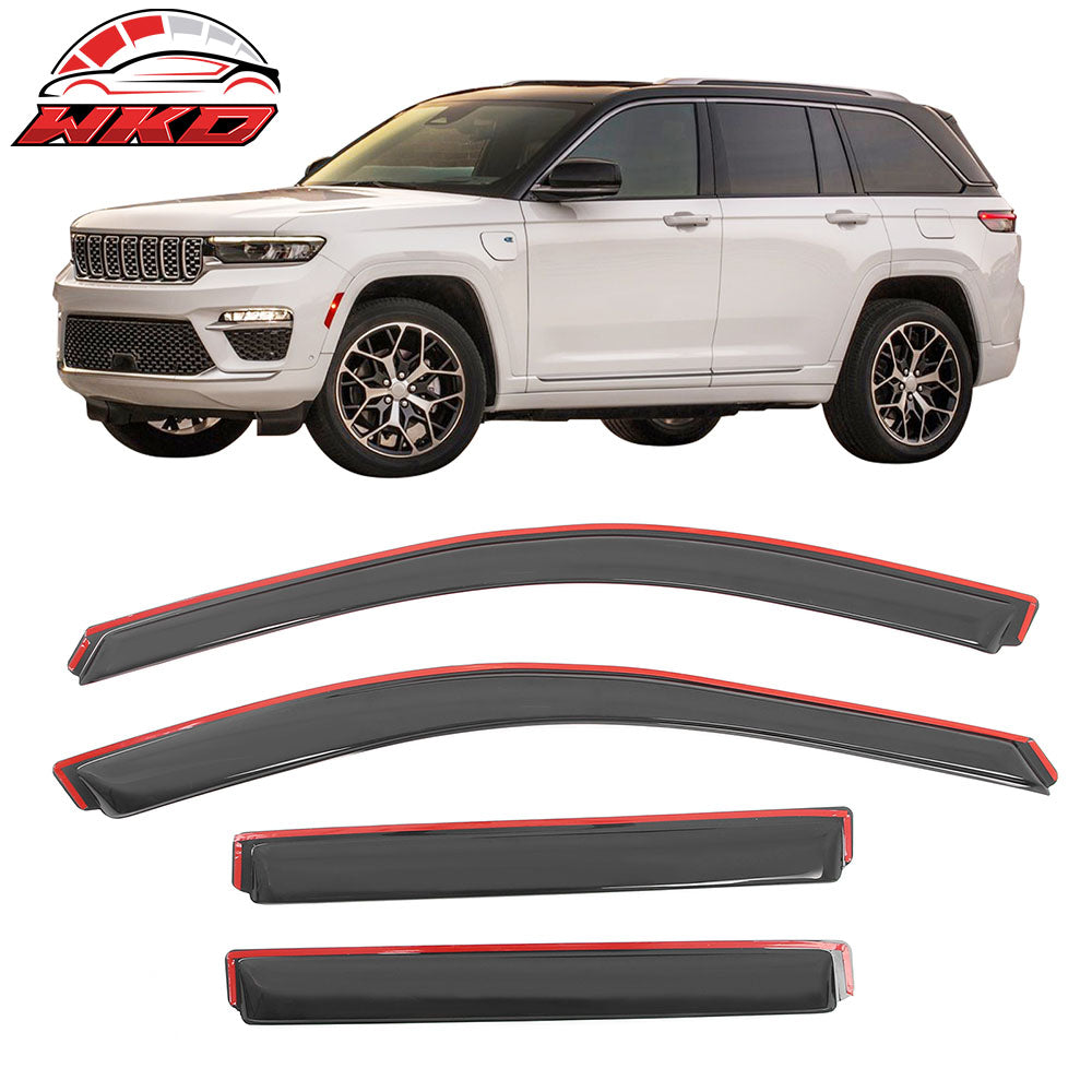 2022-25 Jeep Grand Cherokee Window Visors Side Door In Channel Deflector Vent | Wholesale