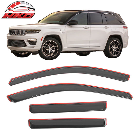 2022-25 Jeep Grand Cherokee Window Visors Side Door In Channel Deflector Vent | Wholesale