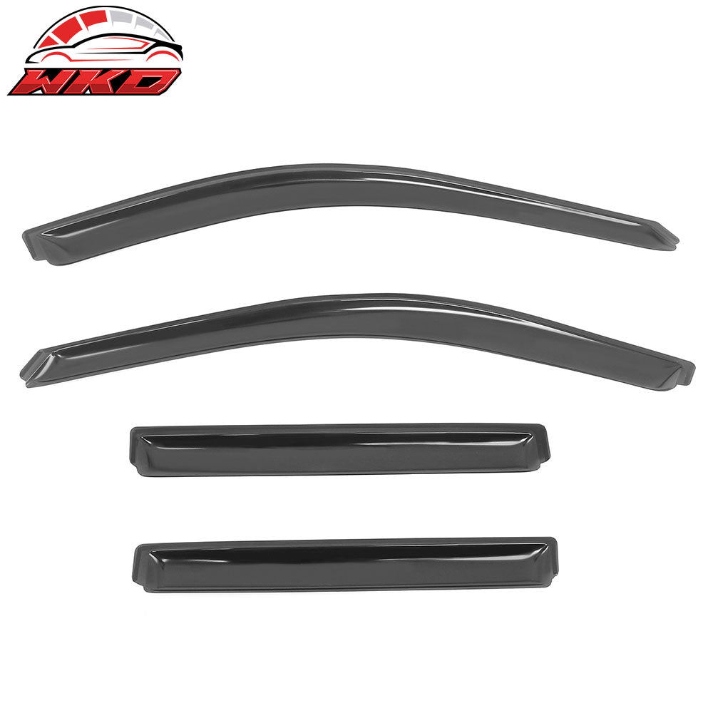 Fits 22-25 Jeep Grand Cherokee Window Visors Side Door In Channel Deflector Vent