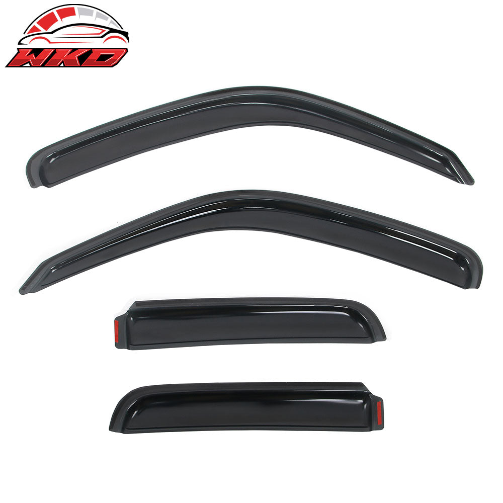 Fits 02-07 Jeep Liberty In Channel Acrylic Window Visors Side Sun Rain Deflector