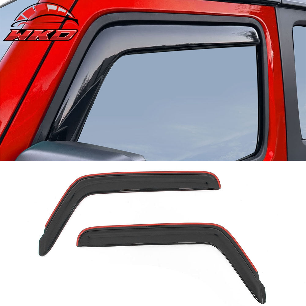 Wholesale 18-26 Jeep Wrangler 2Dr 20-26 Gladiator Window Visors In Channel Deflectors