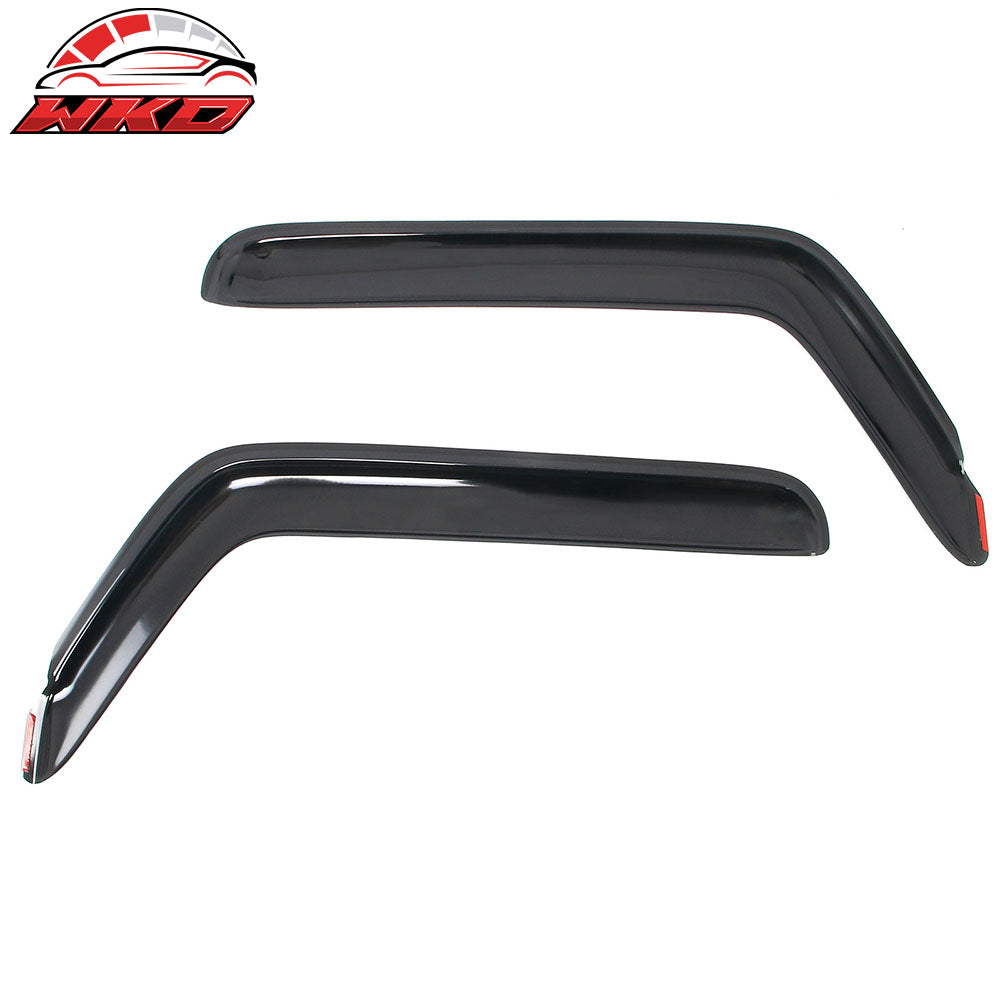 Fits 18-25 Jeep Wrangler 2Dr 20-25 Gladiator Window Visors In Channel Deflectors