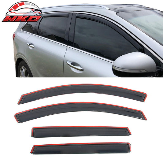 Wholesale 16-20 Kia Sorento In-channel Window Visor Acrylic Side Door Deflectors 4PC