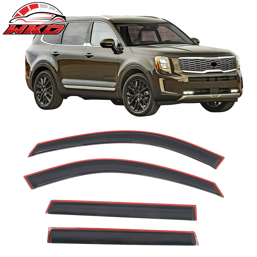 Wholesale 20-25 Kia Telluride In-channel Window Visor Acrylic Side Door Deflector 4PC
