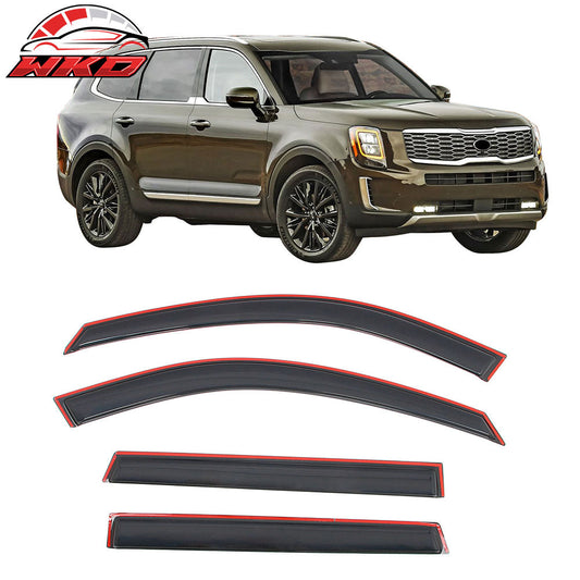 Wholesale 20-25 Kia Telluride In-channel Window Visor Acrylic Side Door Deflector 4PC